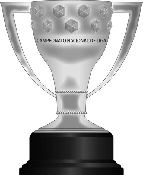 A Silver Trophy With The Words Campeonato National De Liga On It S Side