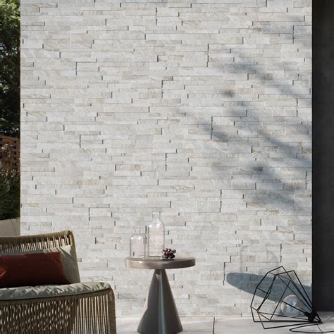 RONDINE PIASTRELLA QUARZITE 3D BIANCO NATURALE 15X61