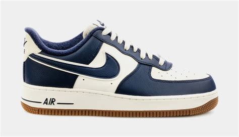 Nike Air Force 1 07 Lv8 Mens Basketball Shoes Navy Blue White Dq7659 101 Shoe Palace