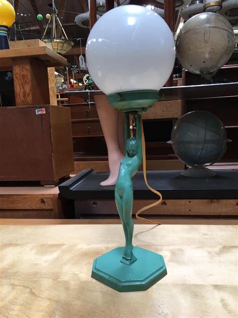 Frankart L210 Nude Sculptural Table Lamp With Stepped Shade At 1stDibs Frankart Lamps Frank