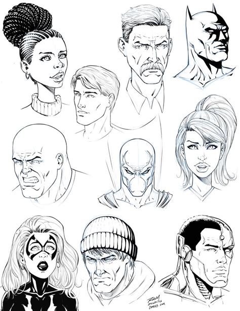 Drawing Comic Style Faces Practice in 2024 | Comic drawing, Digital art ...