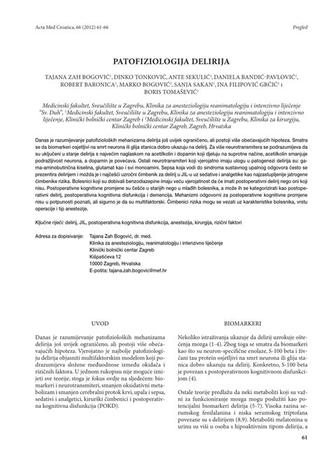 (PDF) [Pathophysiology of delirium]