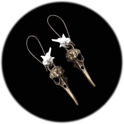 Real Snake Vertebrae Bone Earrings Ethically Sourced