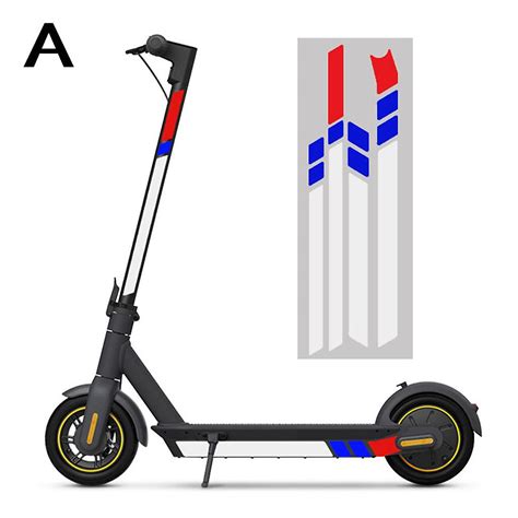 Vodotěsné PVC reflexní samolepky pro Ninebot Max G30 / g30d Kickscooter ...