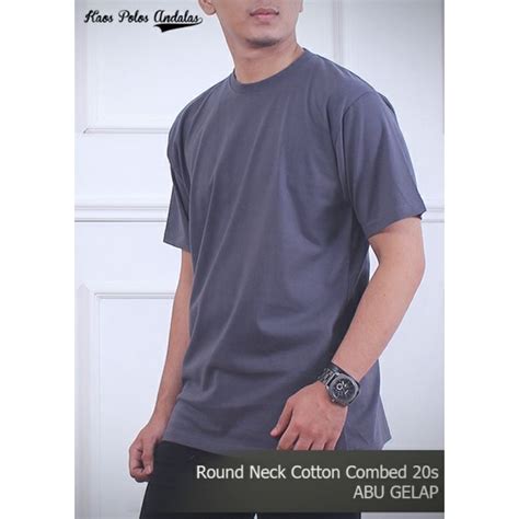 Jual KAOS POLOS COTTON COMBED 20S LENGAN PENDEK SERI WARNA 1 Shopee