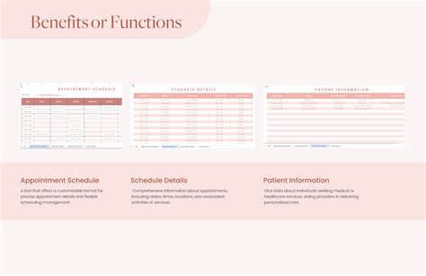 Appointment Schedule Template in Google Sheets, Excel - Download | Template.net