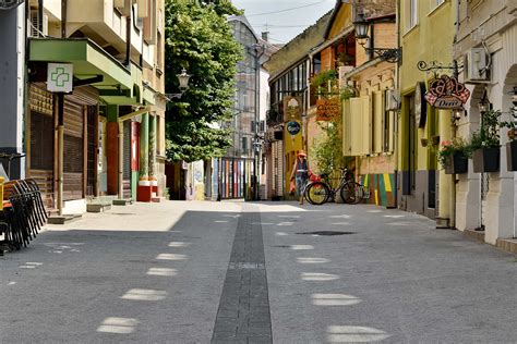 Free Picture Town Architecture Sidewalk Street Pavement City