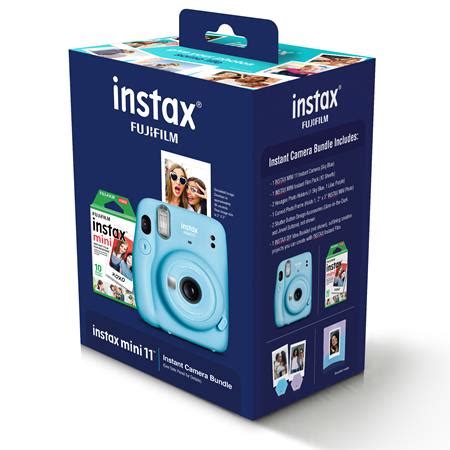 Fujifilm Instax Mini 11 Instant Film Holiday Camera Bundle Sky Blue