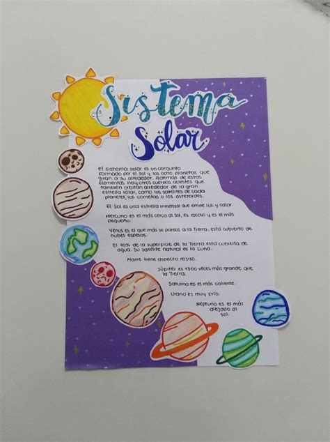 Sistema Solar Book Art Projects Presentation Ideas For School