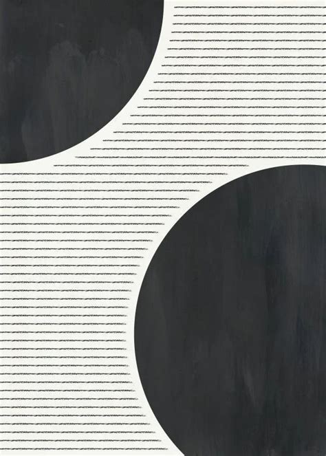 An Abstract Painting With Black And White Lines On It S Sides In The