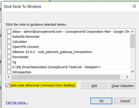 How To Keep Sticky Notes Visible Even When Linked Windows Arent Active In Notezilla