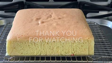 Japanese Cotton Sponge Cake Youtube