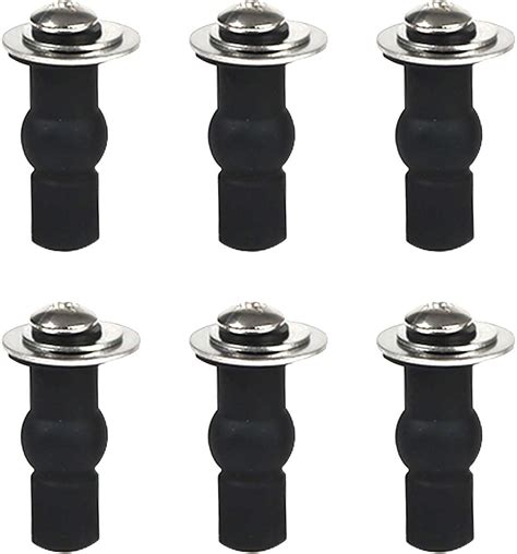 6 Pack Universal Toilet Seat Hinges Screw Toilet Seat Hinges Blind