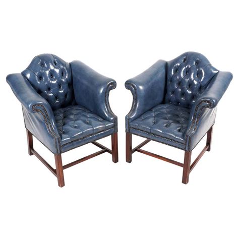 Leather Wingback Chair At 1stdibs