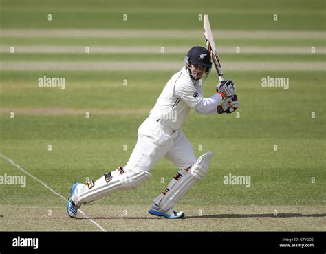 New Zealand S Bj Watling Hits Out During Day Of The Match Against