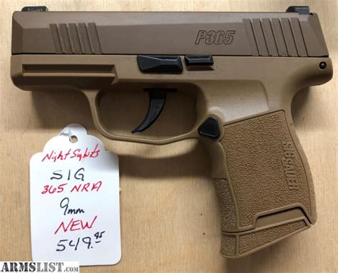 Armslist For Sale Sig P365 Fde Nra Special
