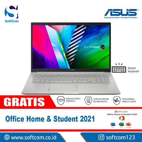 Asus VivoBook 15 K513EA OLED552 Core I5 1135G7 8GB 512GB SSD 15 6 Win