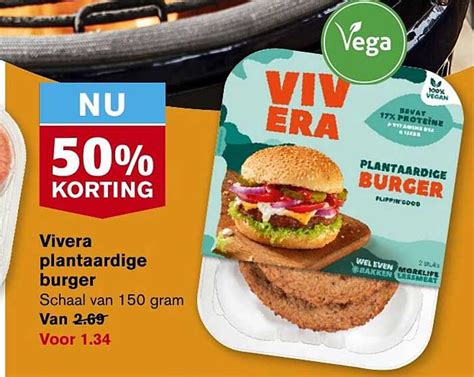 Vivera Plantaardige Burger Aanbieding Bij Hoogvliet 1Folders Nl