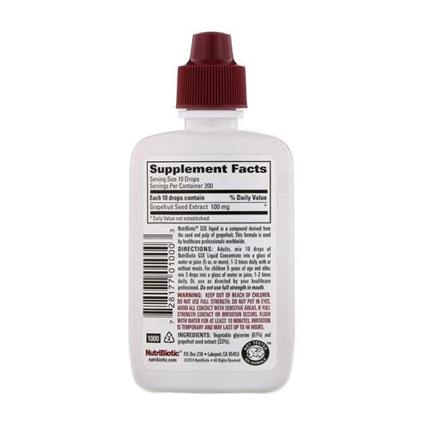 Nutribiotic Liquid – GSE 2 fl oz – HealthQuest Ltd.