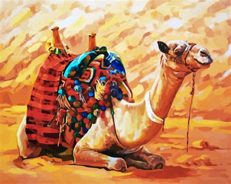 Desert Camel Painting Art Of Paint By Numbers