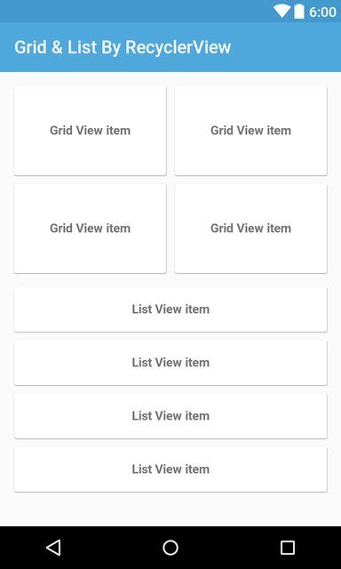 How To Setup Recyclerview With List And Grid View Android Studio Images