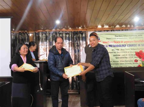 Participants Of The Workshop Receive Certificates At The End Of The Ten