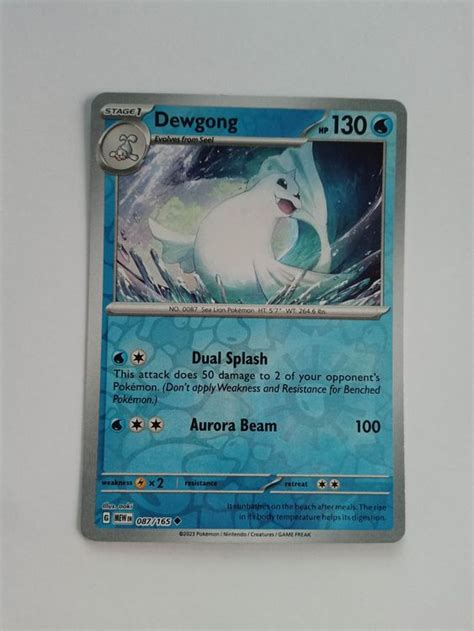 Dewgong Jugong Reverse Holo Pokemon Mew Kaufen Auf Ricardo