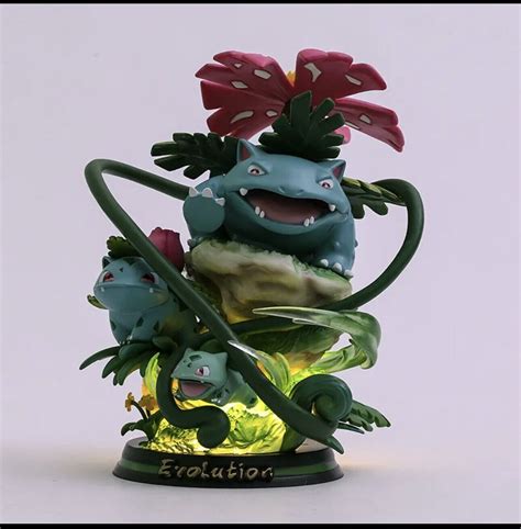 Mavin Venusaur Ivysaur Bulbasaur Evolution Statue Pokemon Collectible