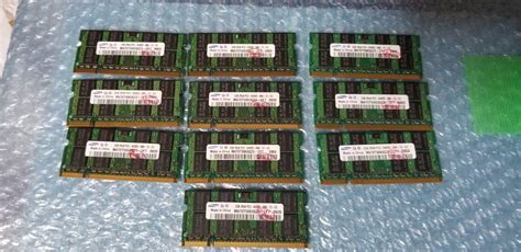 Yahooオークション 即決 Samsung製 2gb×10枚 Ddr2 Pc2 6400s So Dim