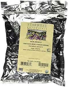 Amazon Starwest Botanicals Organic Hawthorn Berry Powder Pound