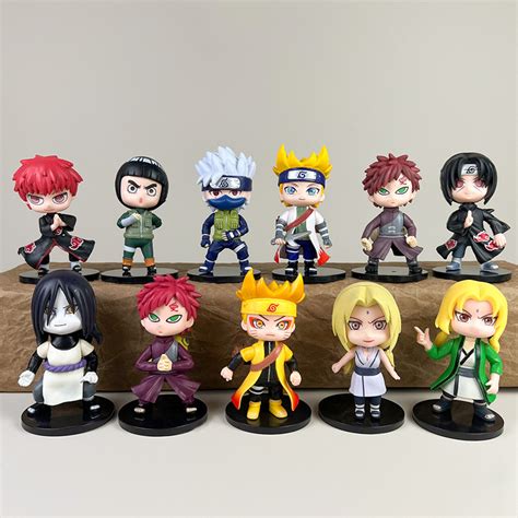 12Pcs Set 7 8cm Naruto Anime Figure Namikaze Minato Uzumaki Naruto