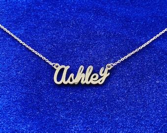 Name Ashley Necklace - Etsy