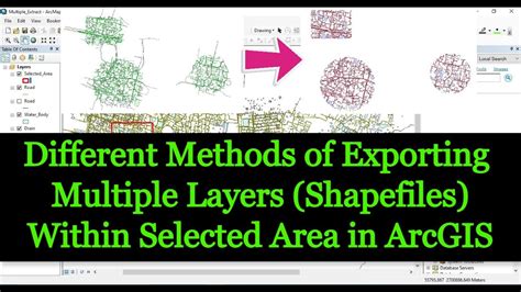 Different Methods Of Exporting Multiple Layers Shapefiles Within Selected Area In Arcgis