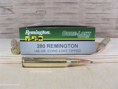 20 Round Box 280 Rem 140 Grain Core Lokt Tipped Remington Ammo