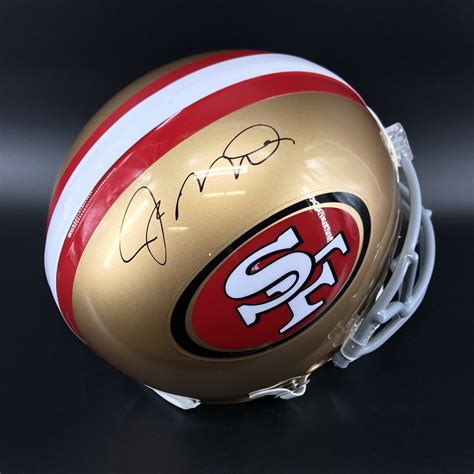 Nfl Auction Nfl 49ers Joe Montana Signed Throwback Helmet