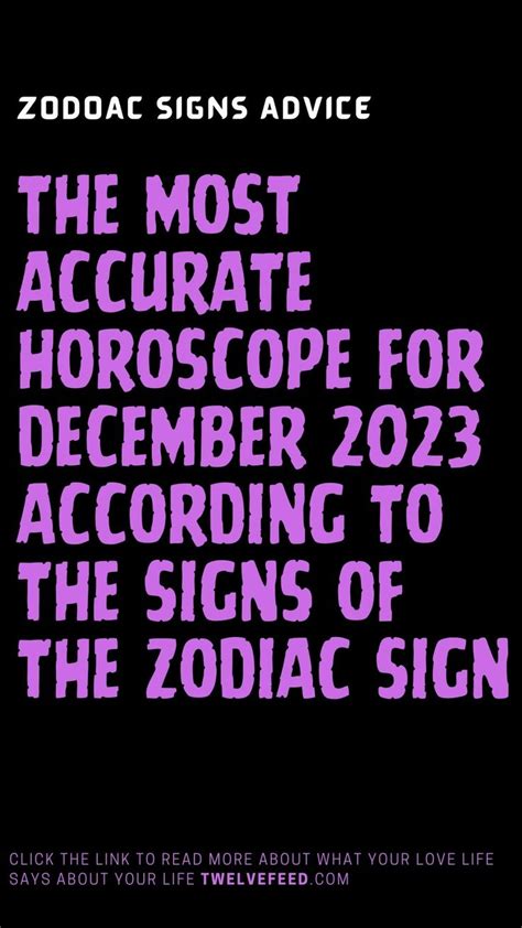 The Most Accurate Horoscope For December According To The Signs Of