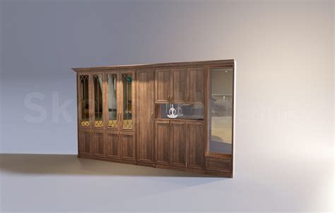 8326 Free Sketchup Wine Cabinet Model Download