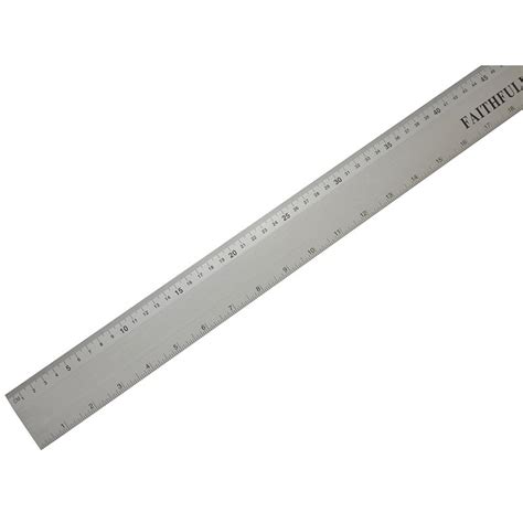 Faithfull Aluminium Flat Rule Bm Steel