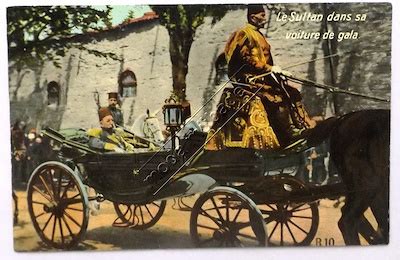 KARTPOSTAL Sultan Reşad Faytonda MF Moda Müzayede