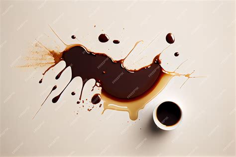 Coffee spill stain | Premium AI-generated image