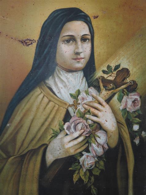 Lot A Hand Painted Portrait Of St Therese Of Lisieux