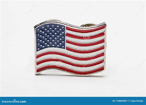 Pin De La Bandera De Estados Unidos Imagen De Archivo Imagen De Fondo