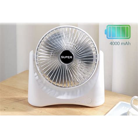 Ventilator De Masa Cu Incarcare USB Portabil 3 Trepte De Viteza 4000