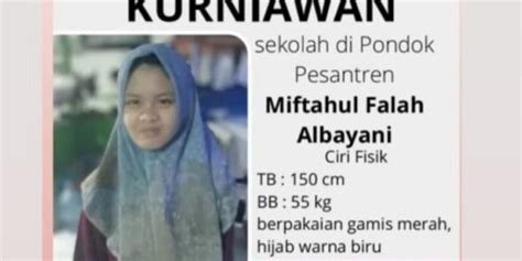 Santriwati Asal Cianjur Mondok Di Depok Hilang Misterius