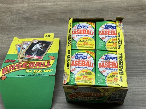 1987 Topps Baseball Wax Box 36 Unopened Packs Bonds McGwire Bo Jackson