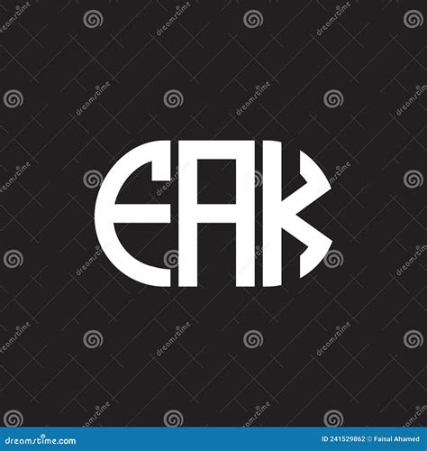 FAK Letter Logo Design On Black Background. FAK Creative Initials ...