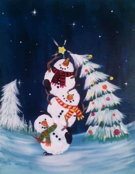 40 Beautiful Christmas Painting Ideas To Try This Season Peinture De