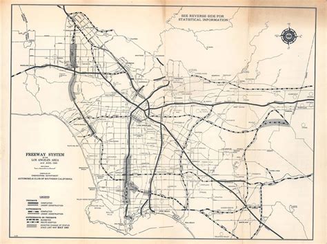 Freeway System In The Los Angeles Area Geographicus Rare Antique Maps