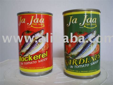 Canned Mackerelsardinestuna In Tomato Sauce Ja Jaa Brand Products