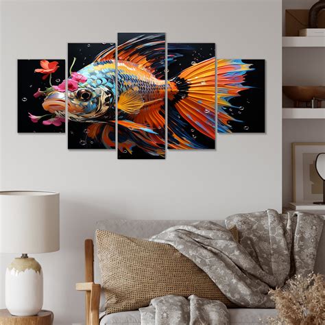 Beachcrest Home Pink Butterfly Fish Ocean Dance Butterfly Fish